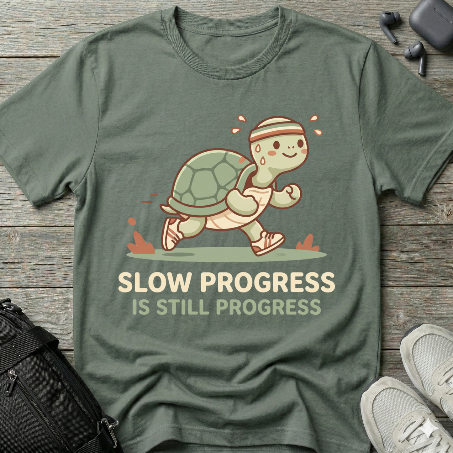 "Slow Progress Is Still Progress" Inspirational T-Shirt