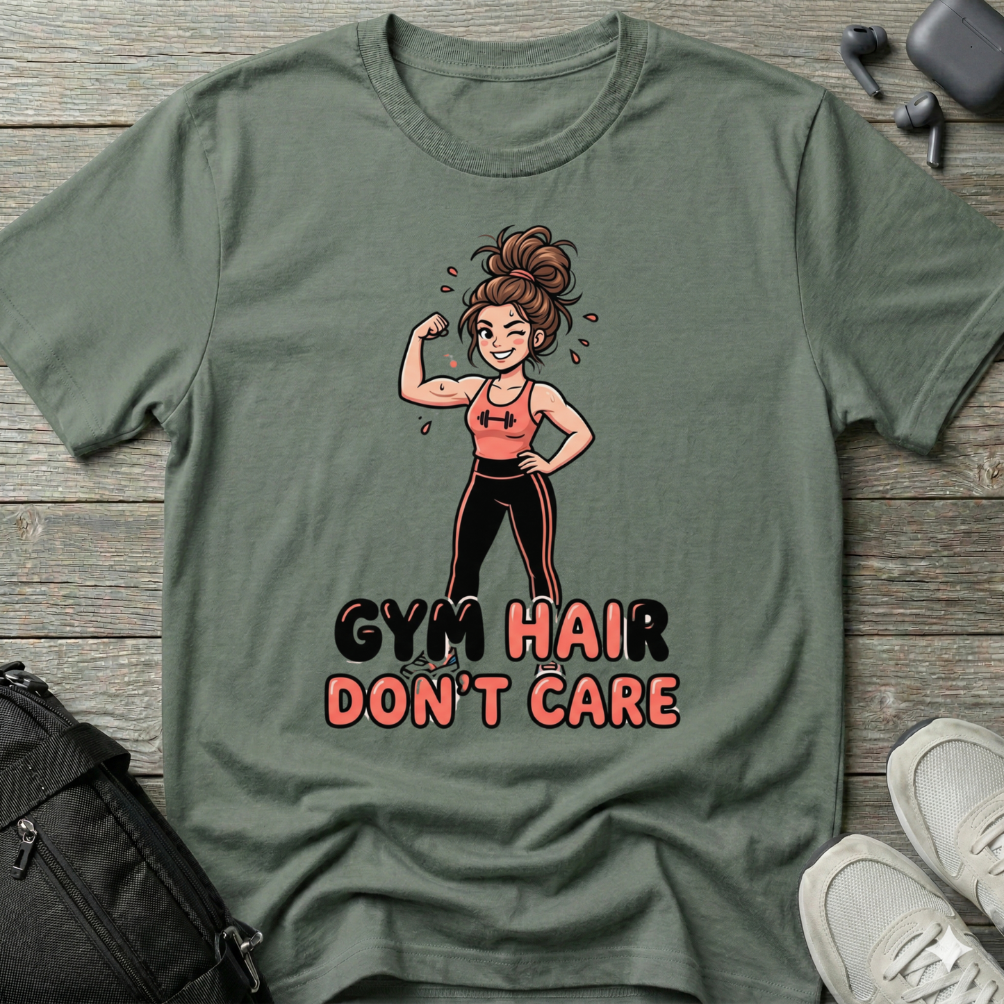 Gym Hair Don’t Care  T-Shirt