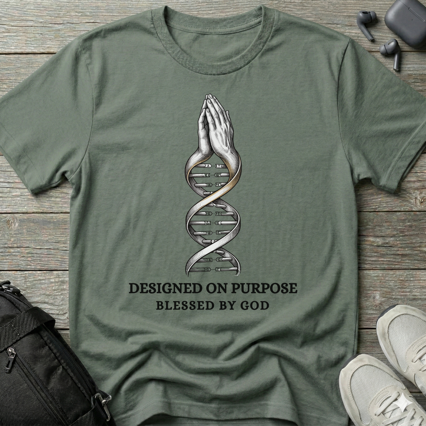 "Designed on Purpose, Blessed by God" T-Shirt