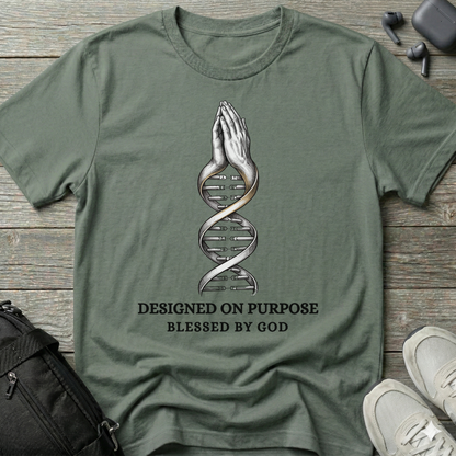 "Designed on Purpose, Blessed by God" T-Shirt
