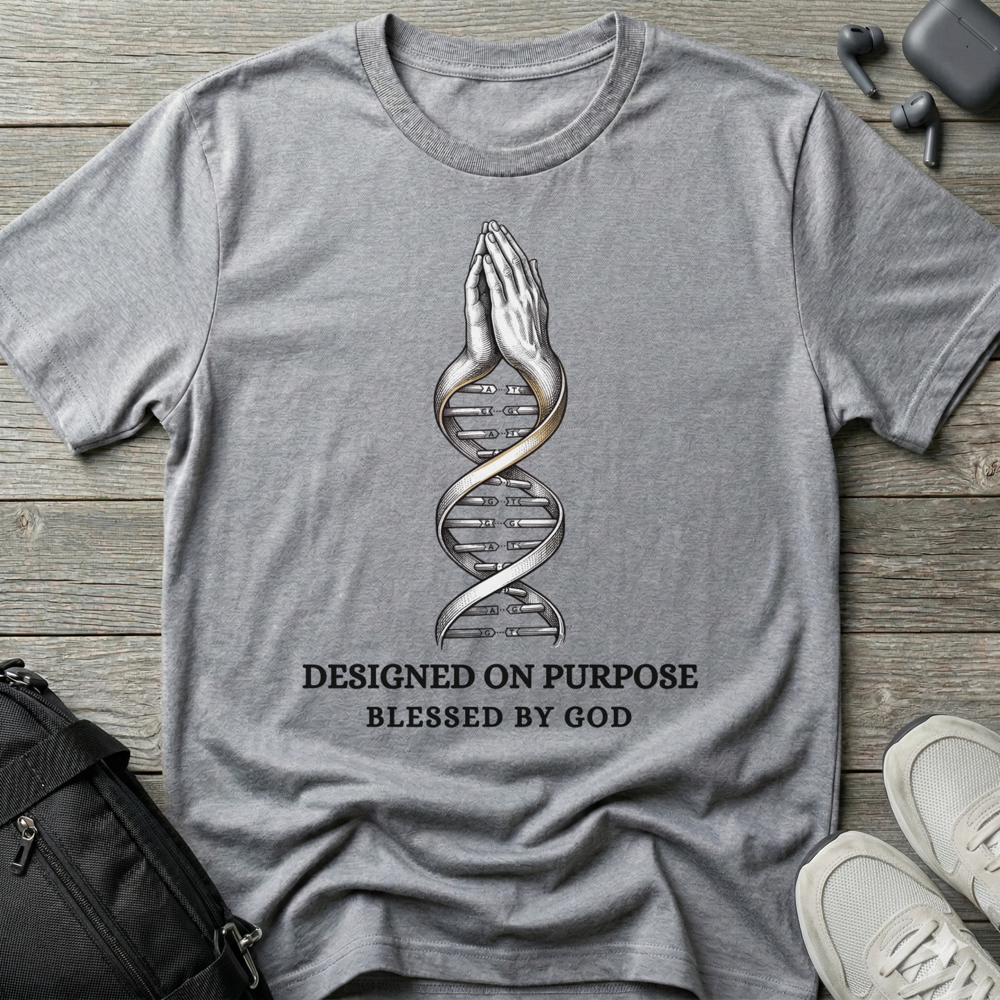 "Designed on Purpose, Blessed by God" T-Shirt