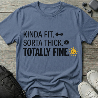"Kinda Fit. Sorta Thick. Totally Fine."  T-Shirt