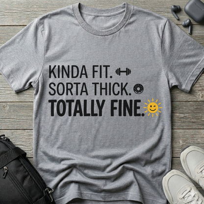 "Kinda Fit. Sorta Thick. Totally Fine."  T-Shirt