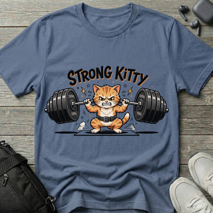 Strong Kitty Weightlifting  T-Shirt
