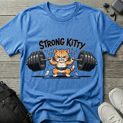 Strong Kitty Weightlifting  T-Shirt