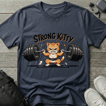 Strong Kitty Weightlifting  T-Shirt