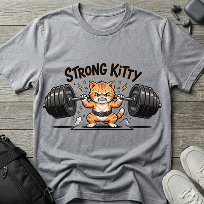 Strong Kitty Weightlifting  T-Shirt