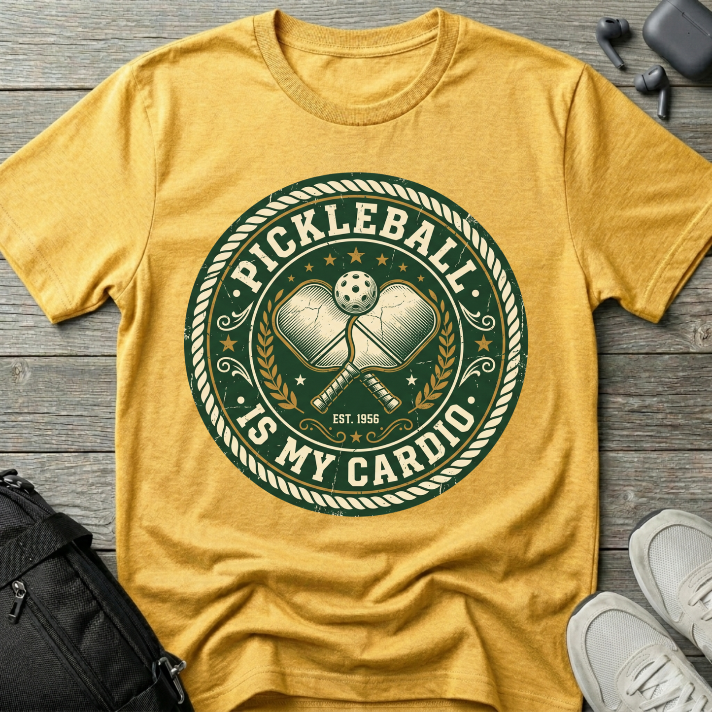 Pickleball T-Shirt — "Pickleball Is My Cardio"
