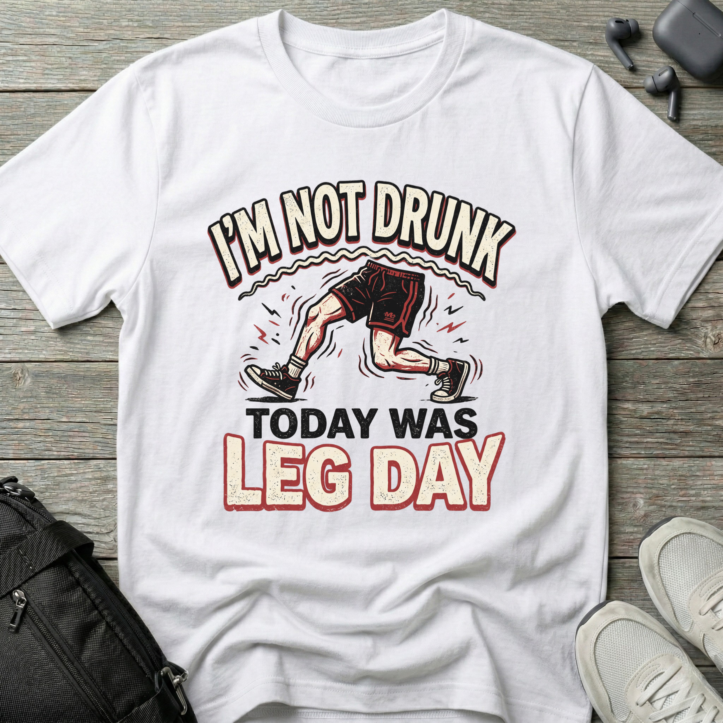 "I’m Not Drunk, Today Was Leg Day"  T-Shirt