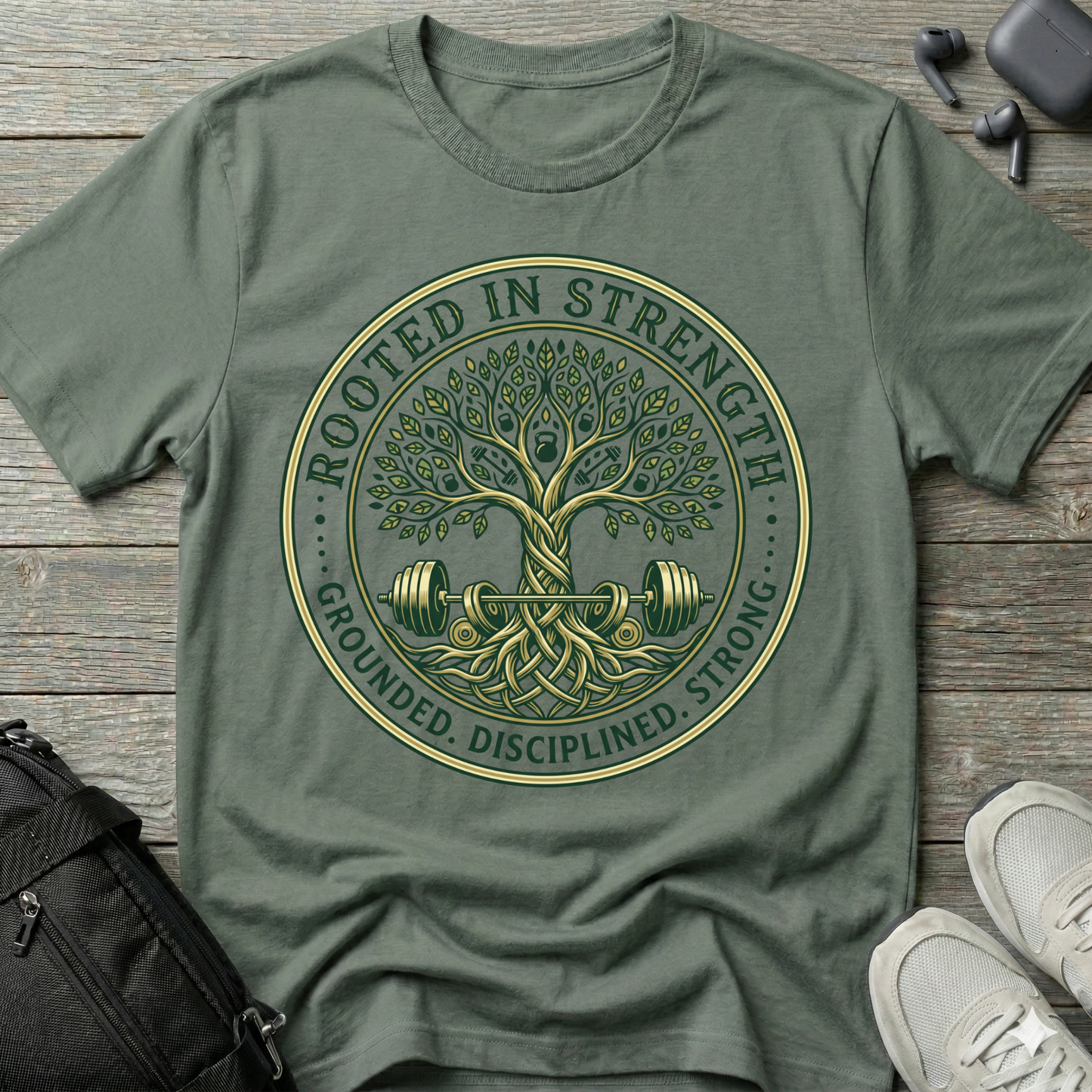Rooted In Strength Tree  T-Shirt