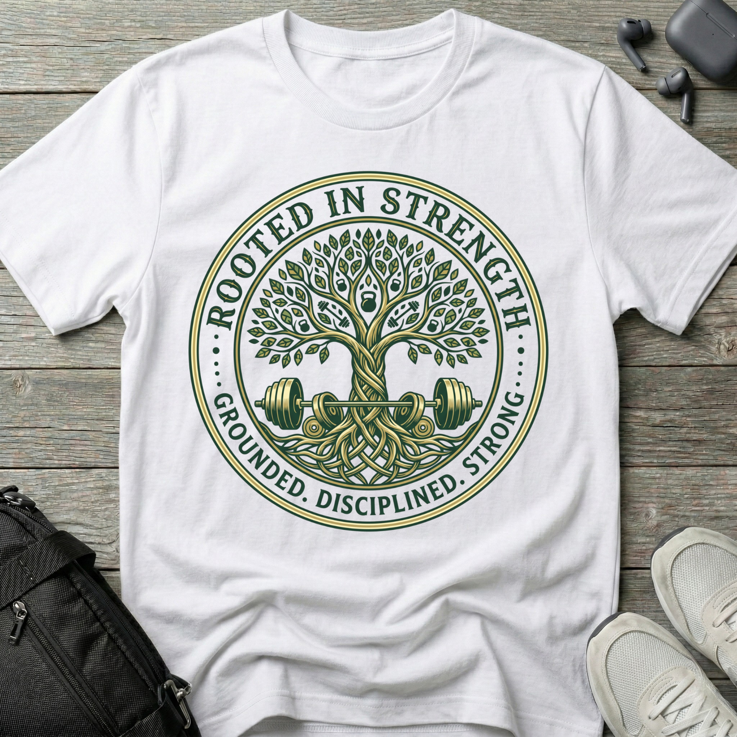 Rooted In Strength Tree  T-Shirt