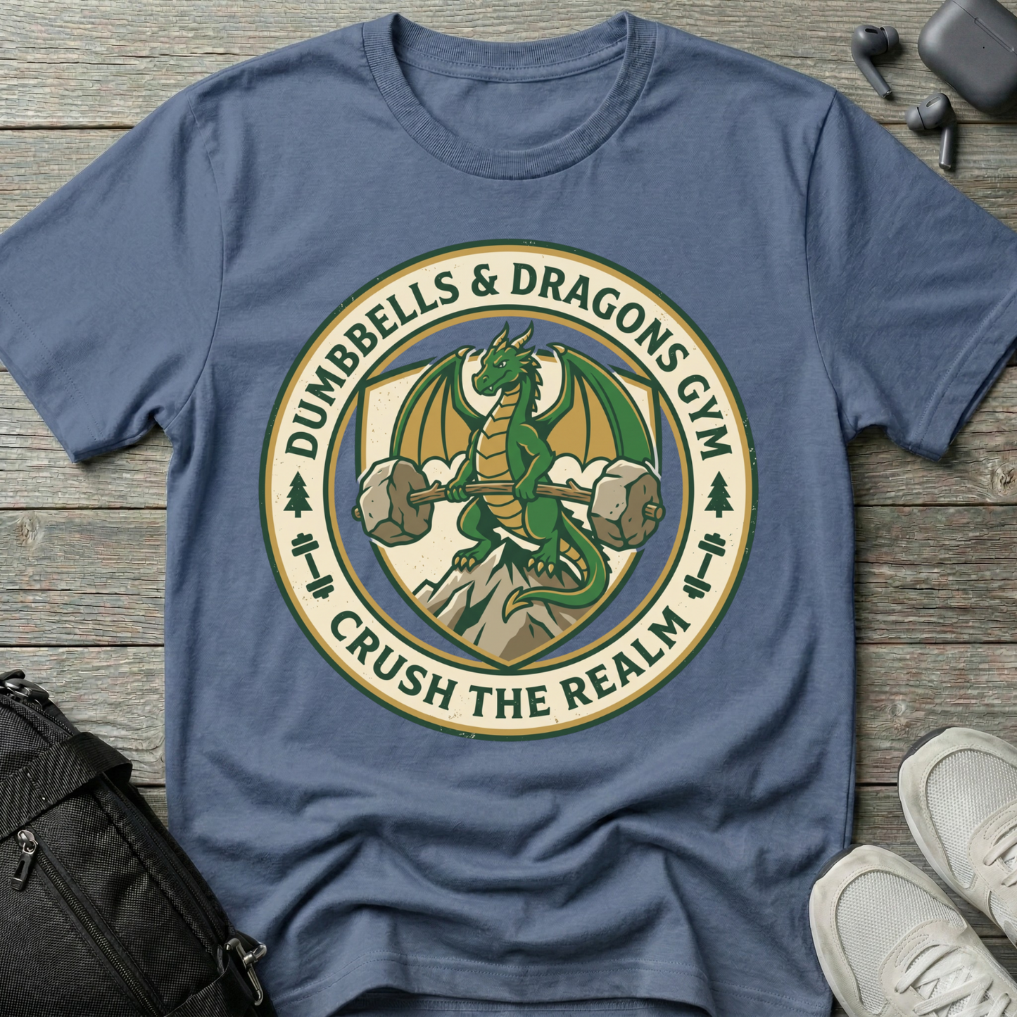 Dumbbells & Dragons  T-Shirt