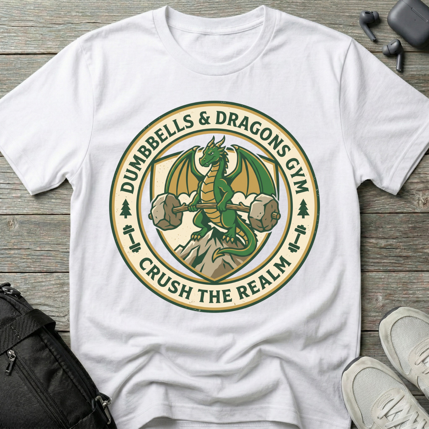 Dumbbells & Dragons  T-Shirt