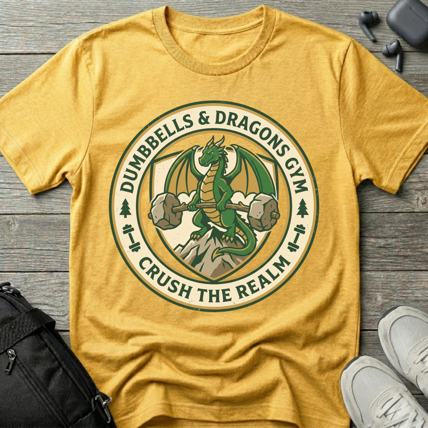 Dumbbells & Dragons  T-Shirt