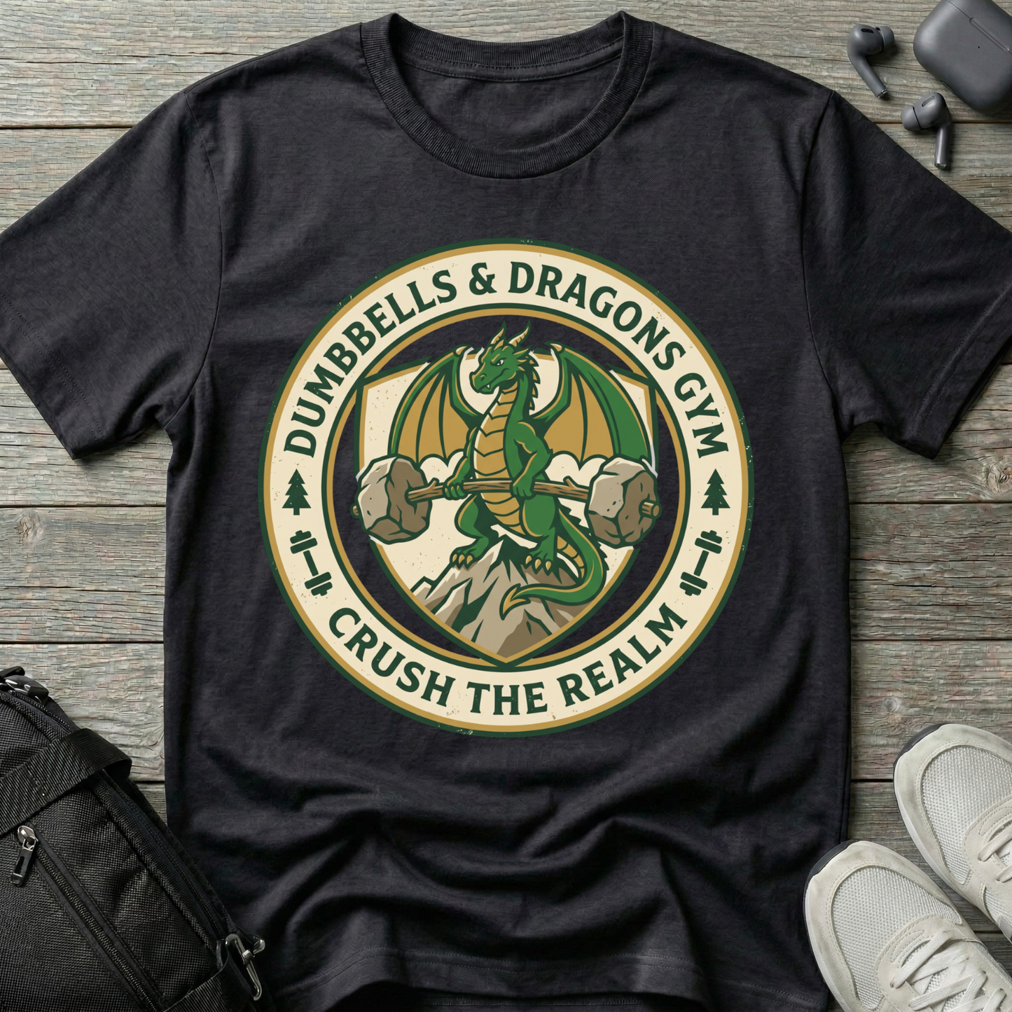 Dumbbells & Dragons  T-Shirt
