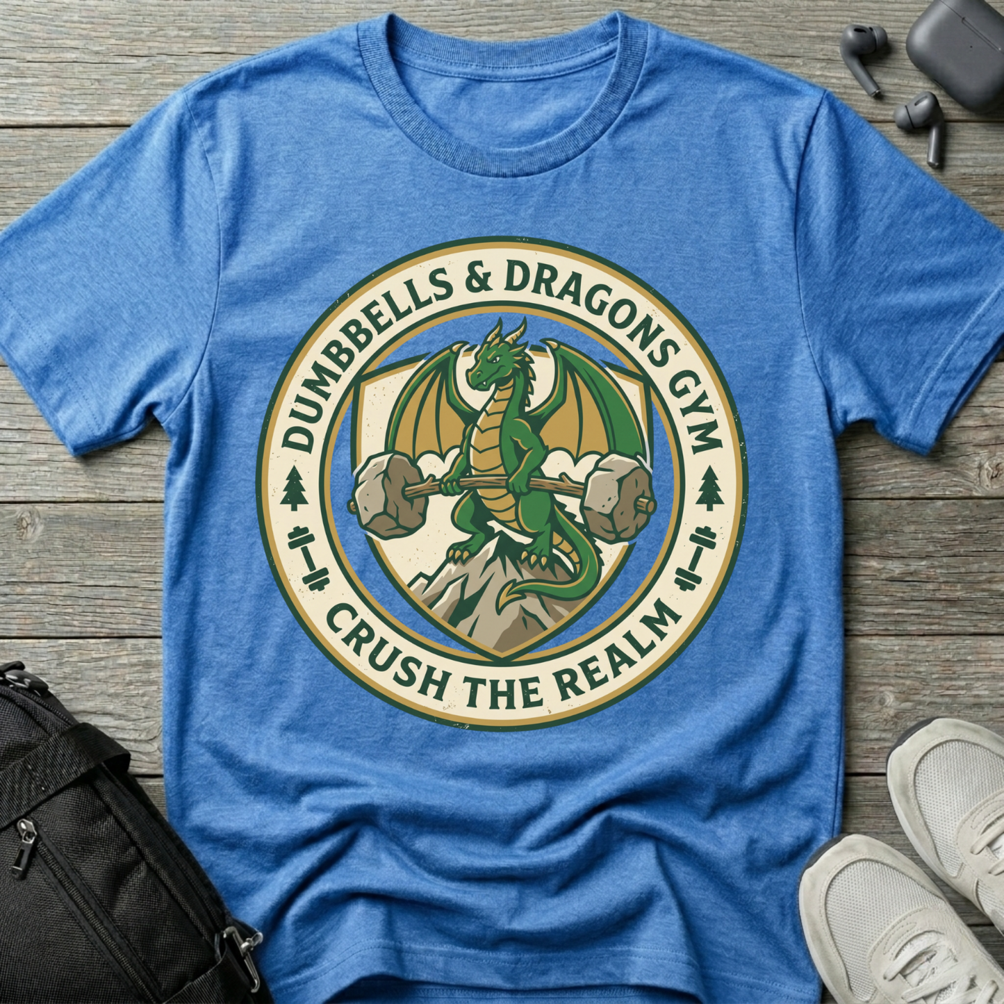 Dumbbells & Dragons  T-Shirt