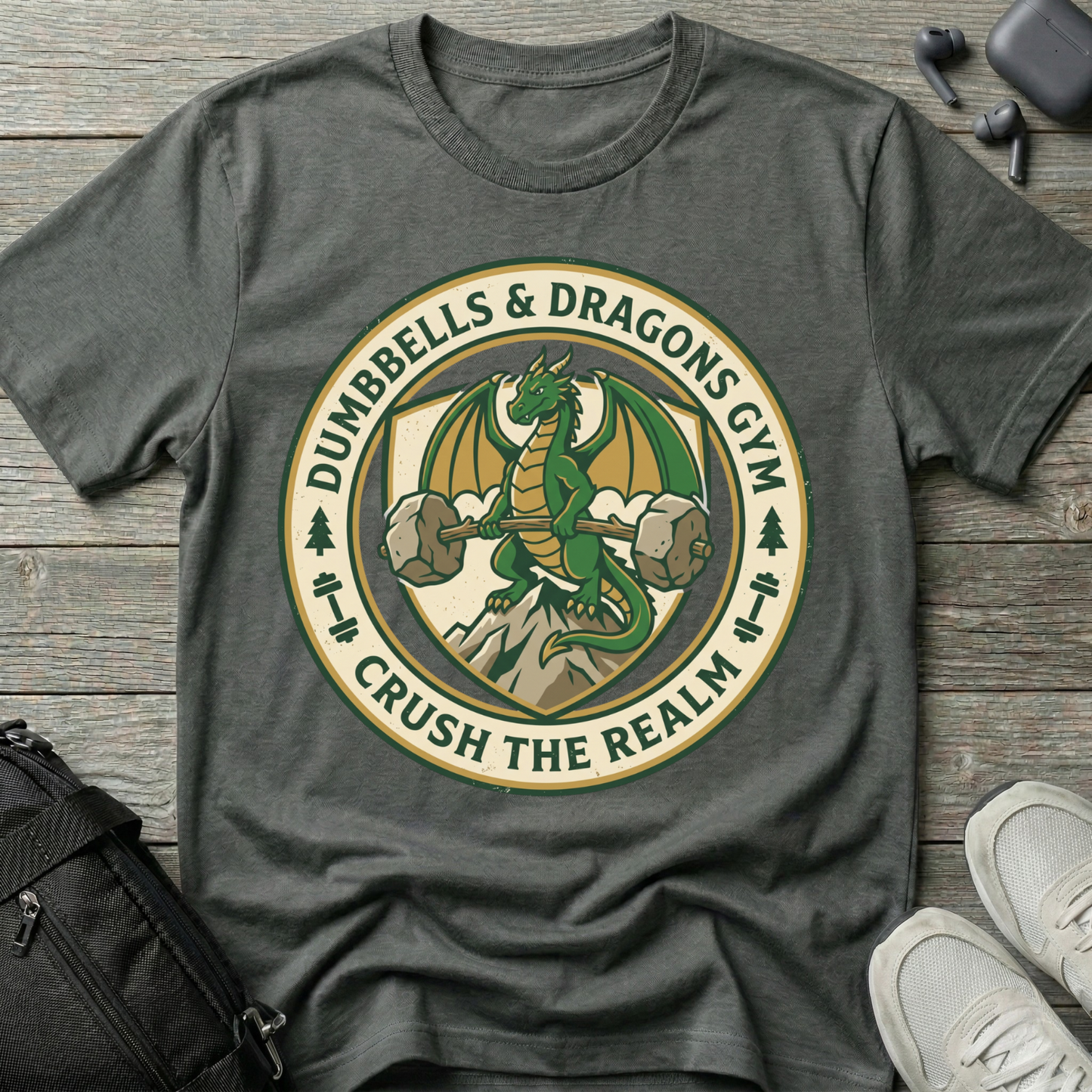 Dumbbells & Dragons  T-Shirt