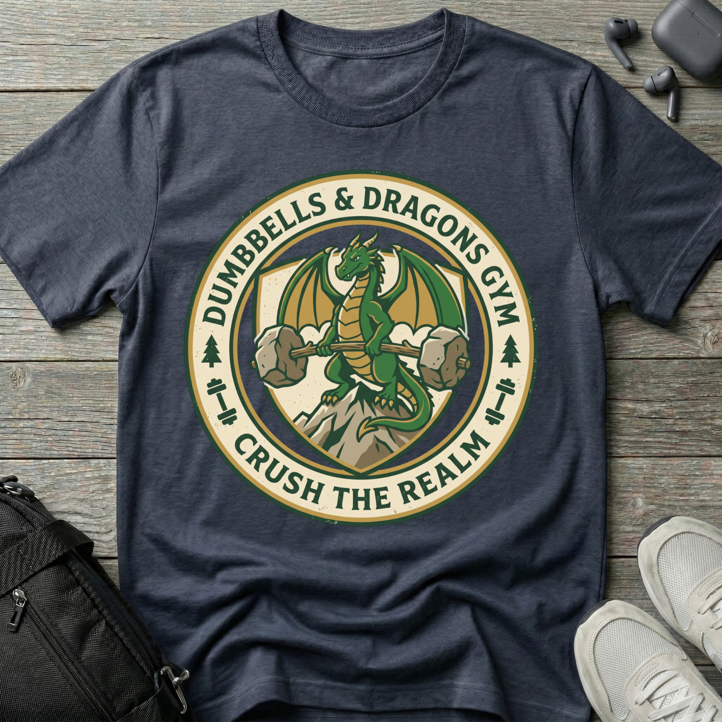 Dumbbells & Dragons  T-Shirt