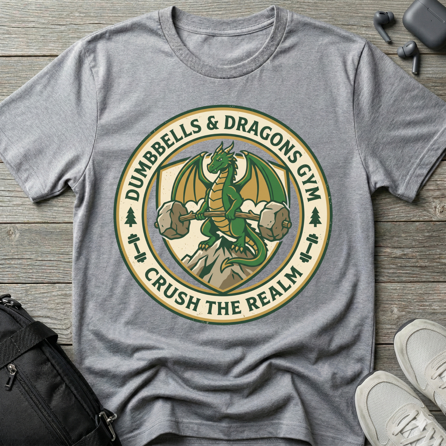 Dumbbells & Dragons  T-Shirt
