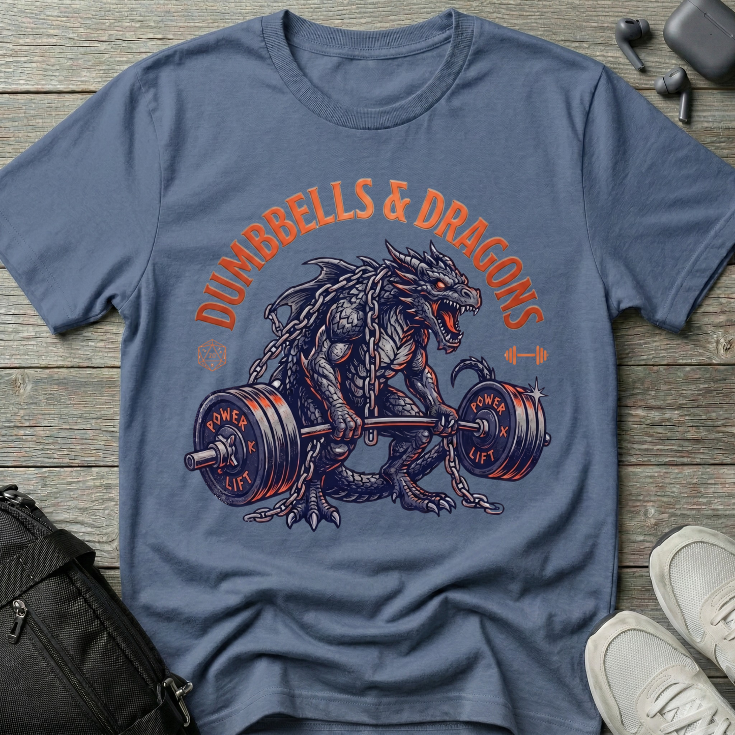 Dumbbells & Dragons  T-Shirt