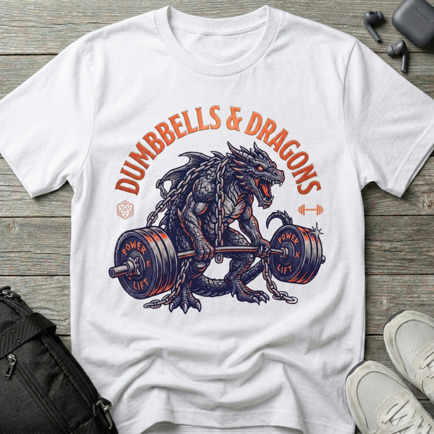 Dumbbells & Dragons  T-Shirt