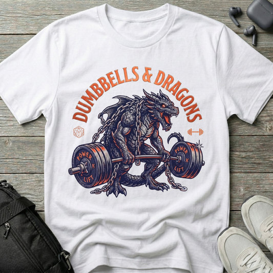 Dumbbells & Dragons  T-Shirt