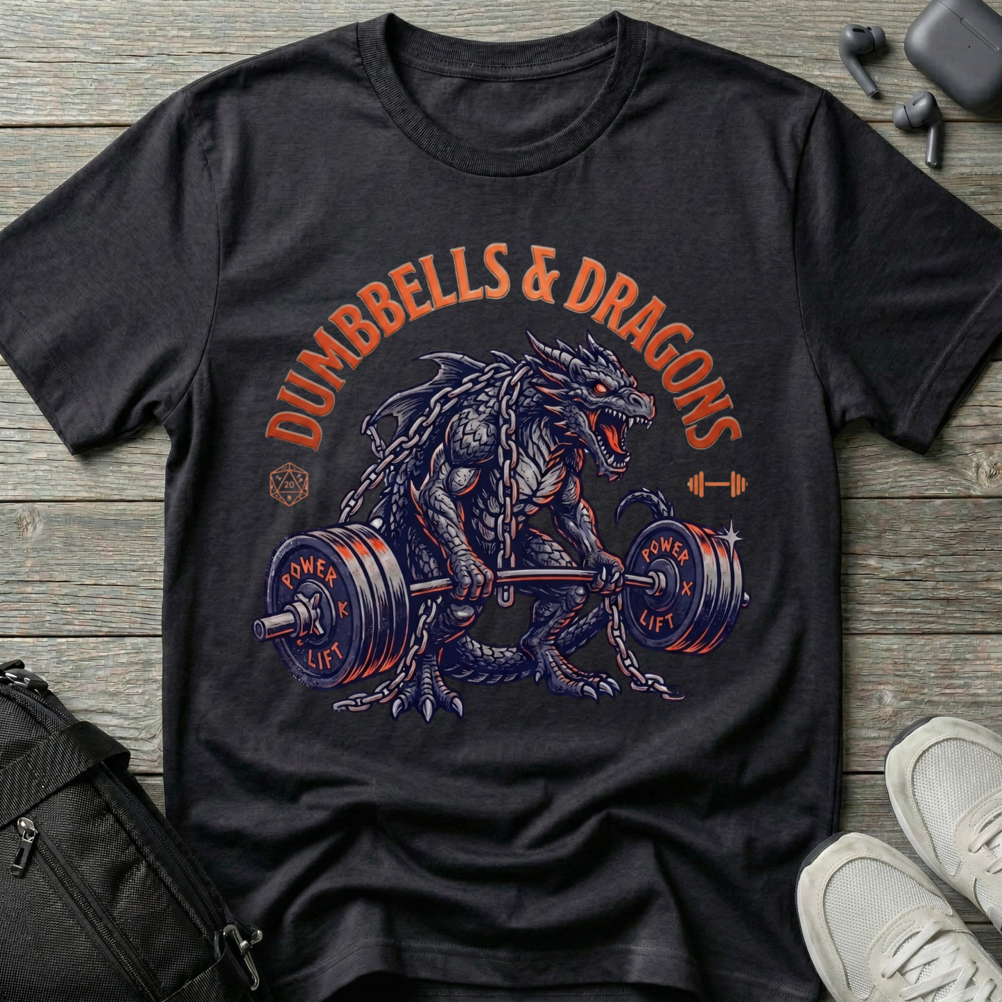 Dumbbells & Dragons  T-Shirt
