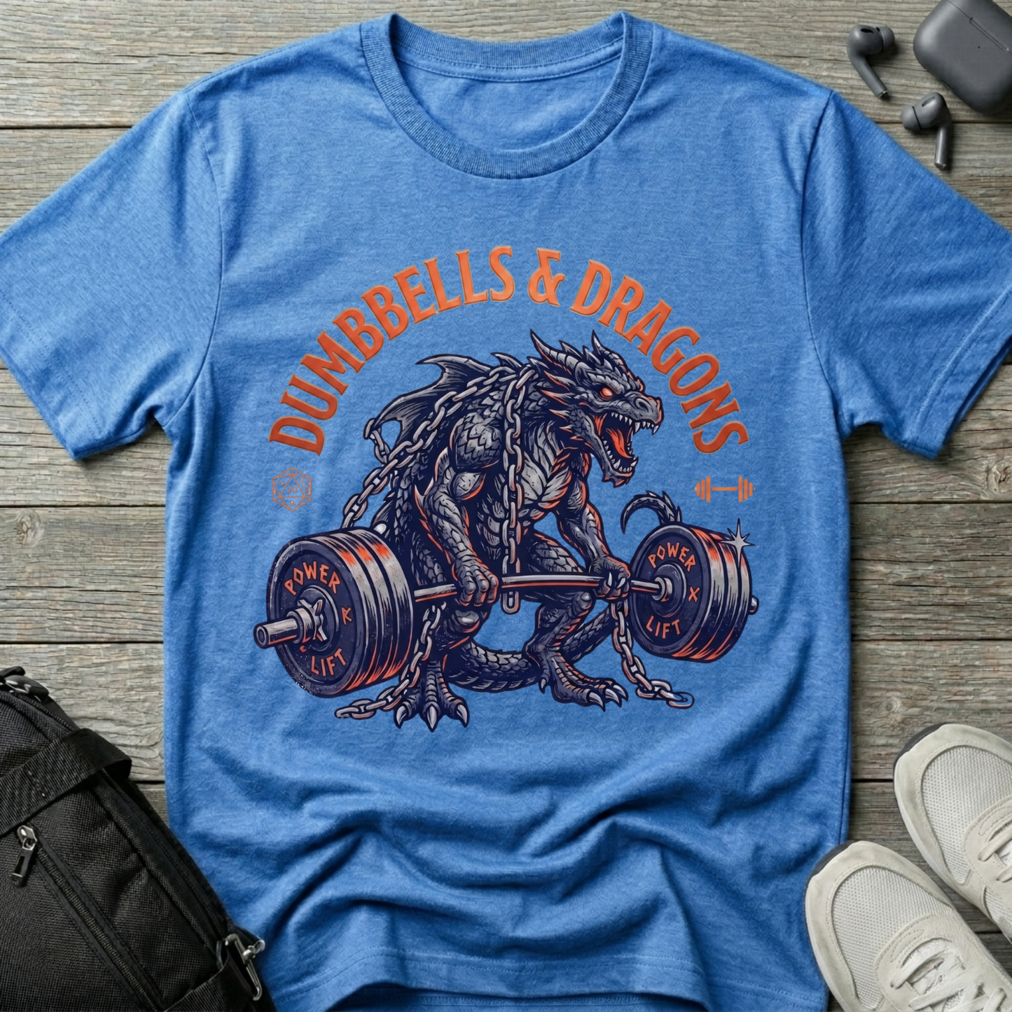 Dumbbells & Dragons  T-Shirt