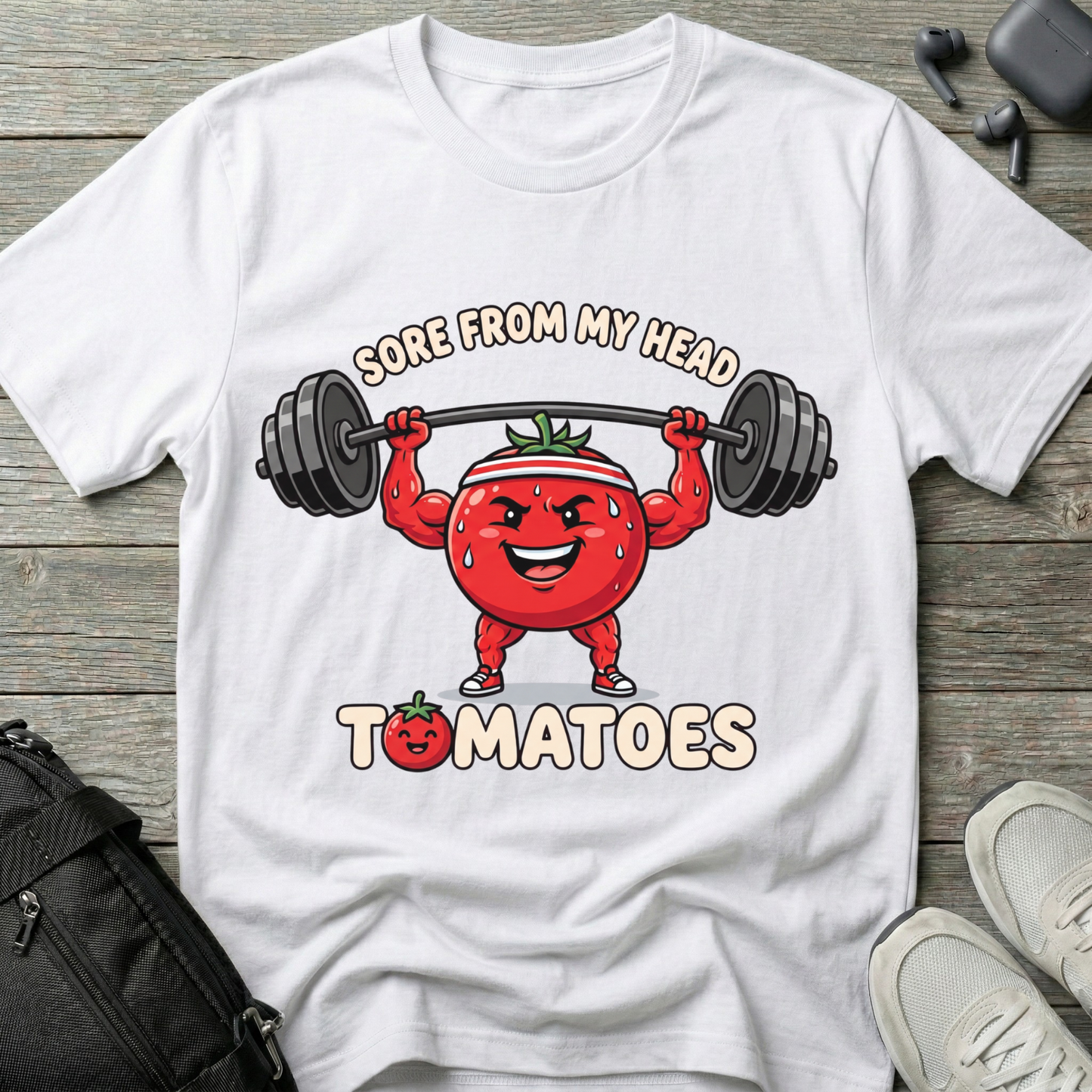 "Sore From My Head to Tomatoes"  T-Shirt