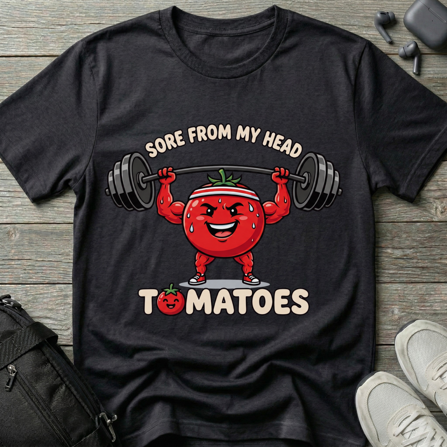 "Sore From My Head to Tomatoes"  T-Shirt