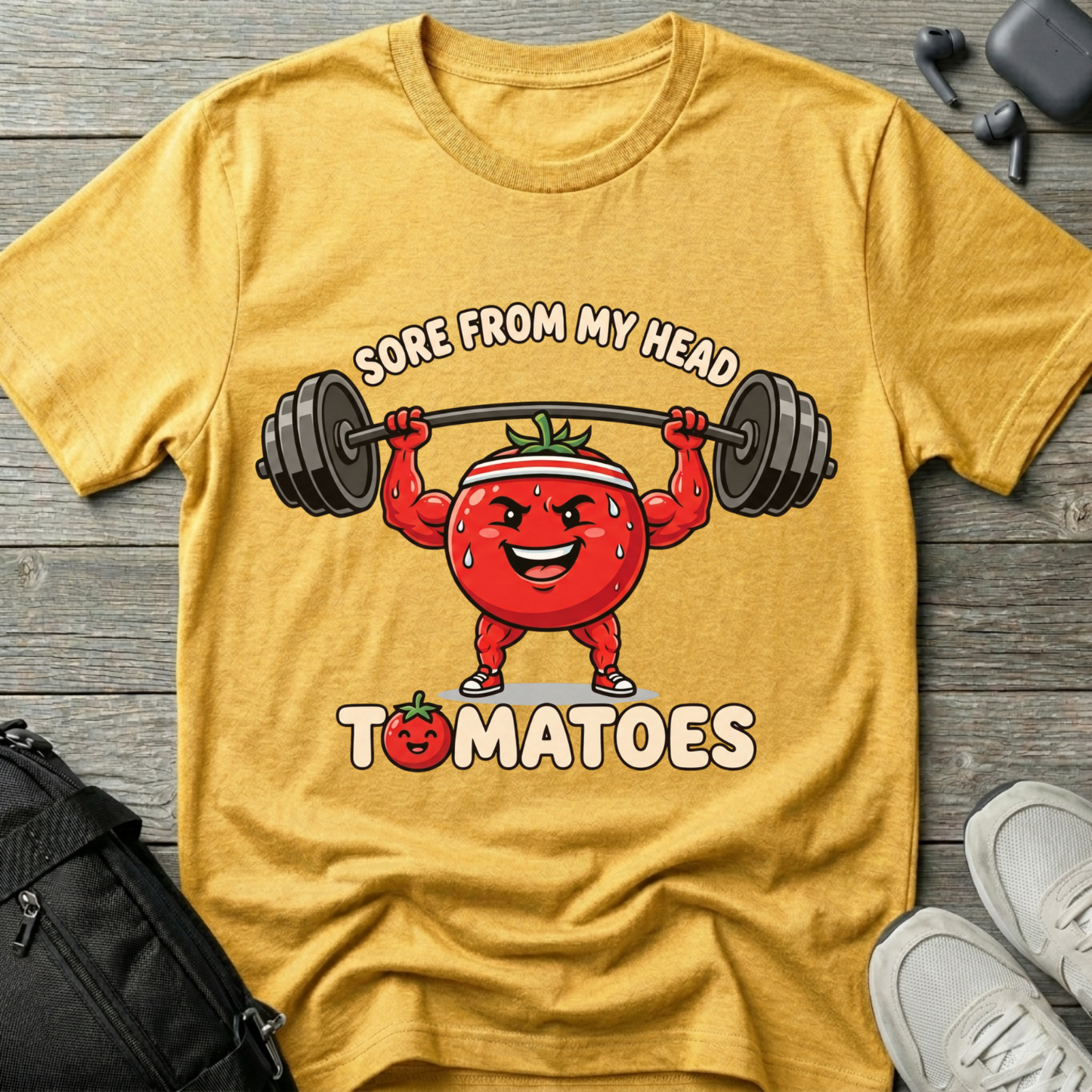 "Sore From My Head to Tomatoes"  T-Shirt