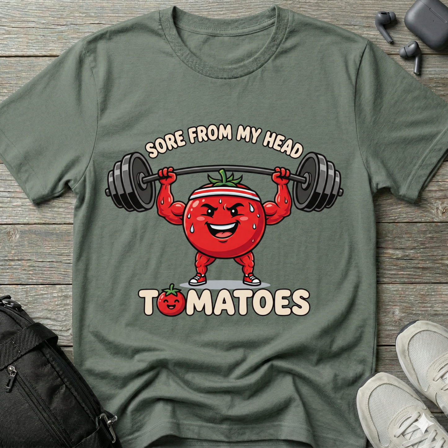 "Sore From My Head to Tomatoes"  T-Shirt