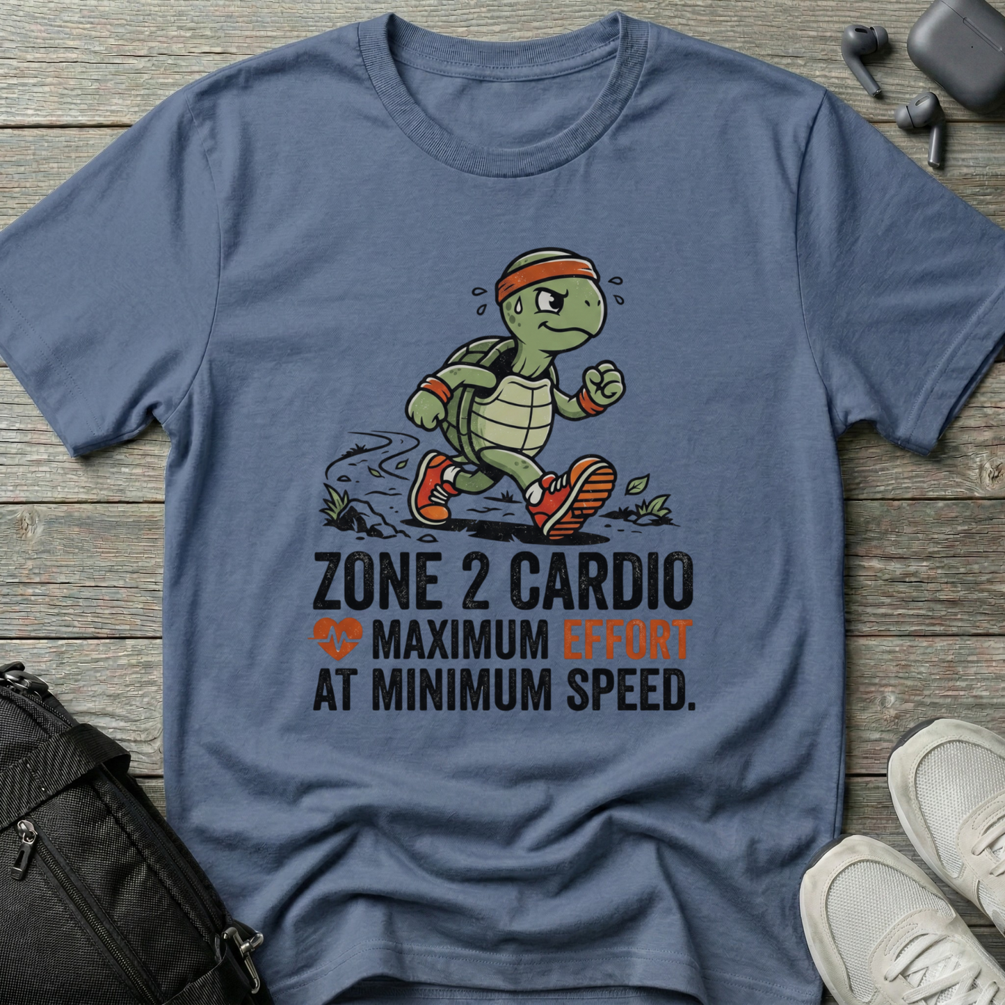 "Zone 2 Cardio: Maximum Effort at Minimum Speed"  T-Shirt