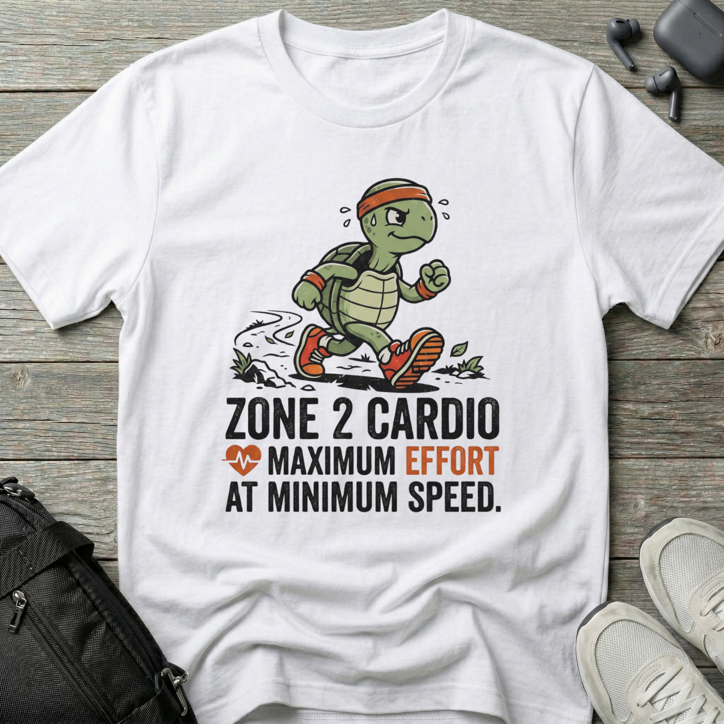 "Zone 2 Cardio: Maximum Effort at Minimum Speed"  T-Shirt