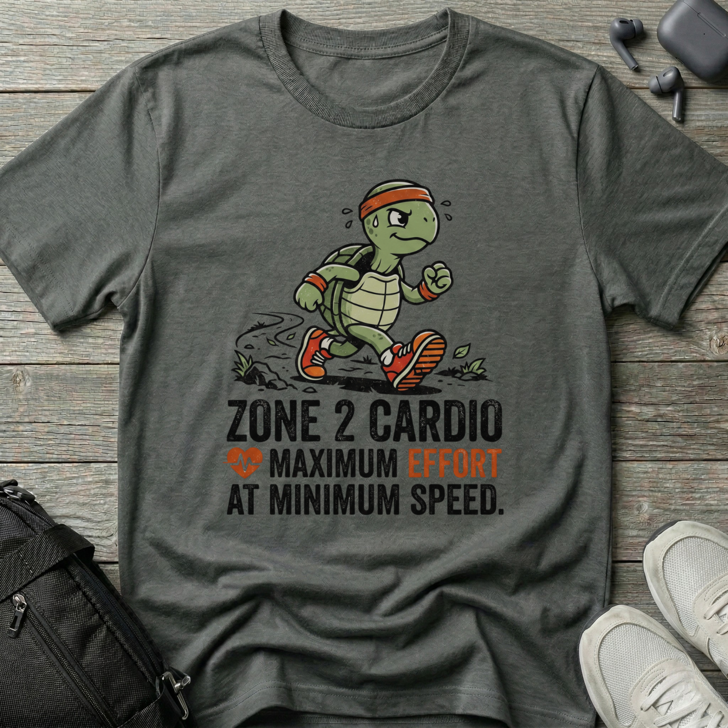 "Zone 2 Cardio: Maximum Effort at Minimum Speed"  T-Shirt