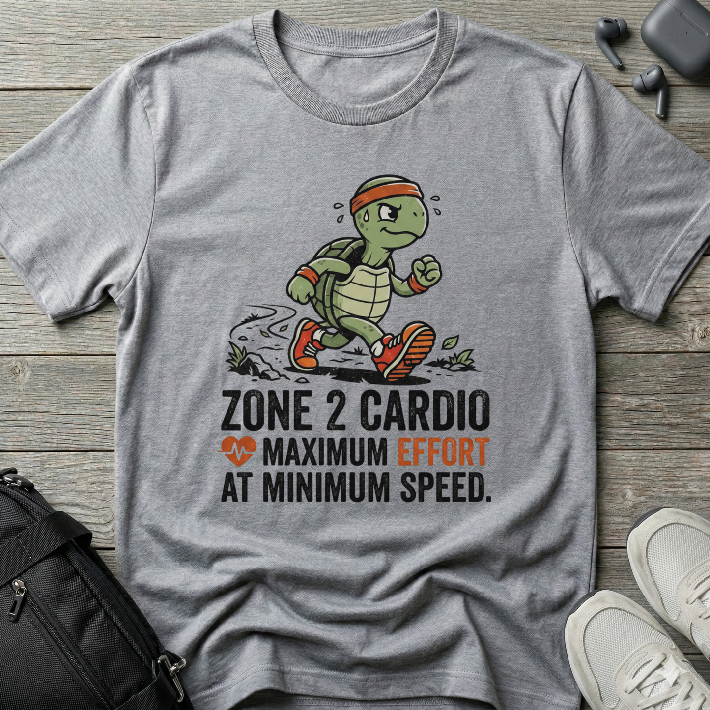"Zone 2 Cardio: Maximum Effort at Minimum Speed"  T-Shirt