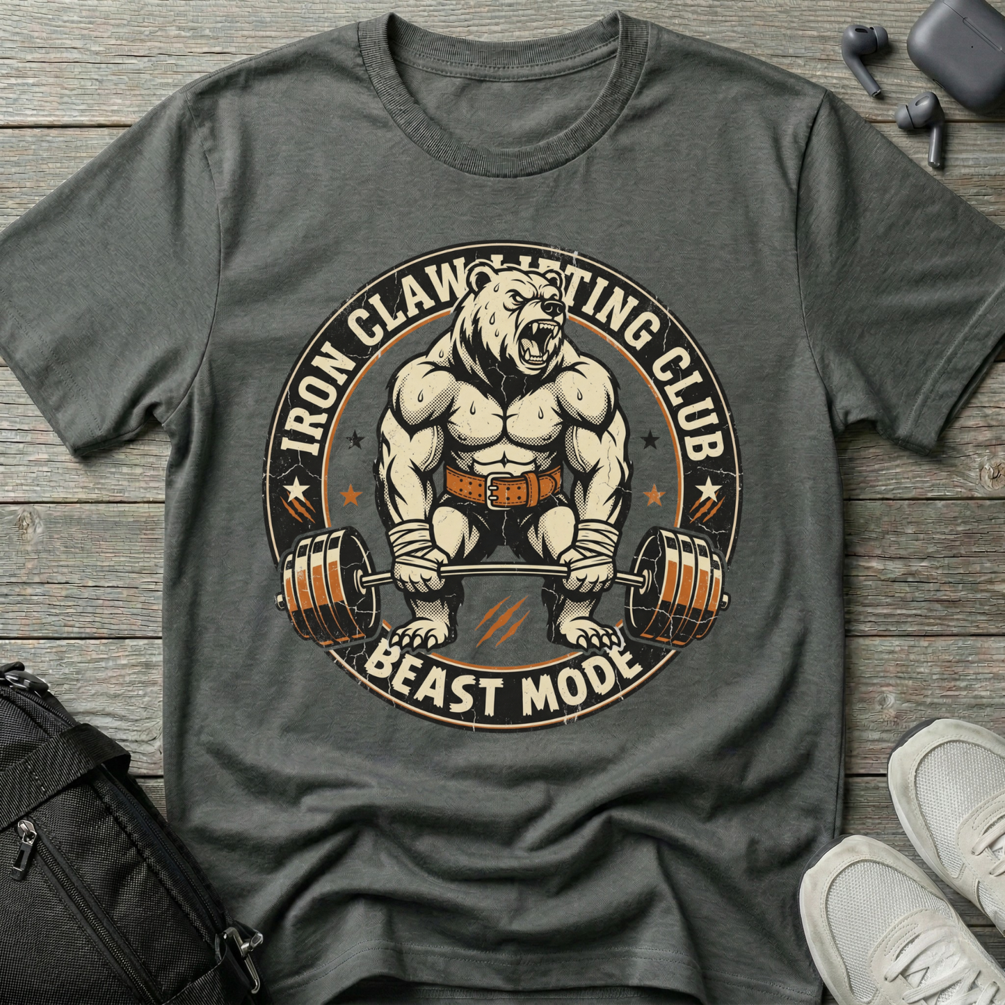 Iron Claw Lifting Club “Beast Mode”  T-Shirt