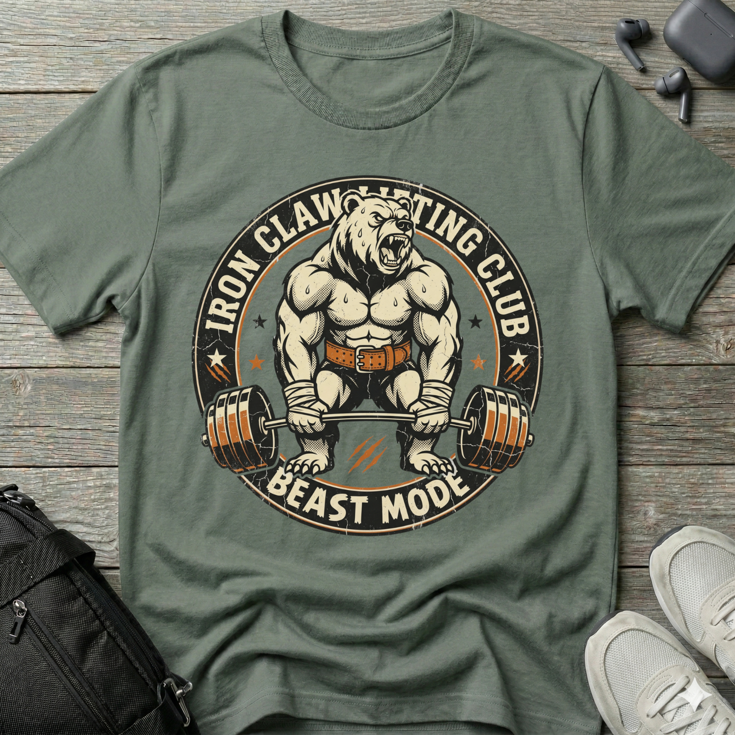 Iron Claw Lifting Club “Beast Mode”  T-Shirt