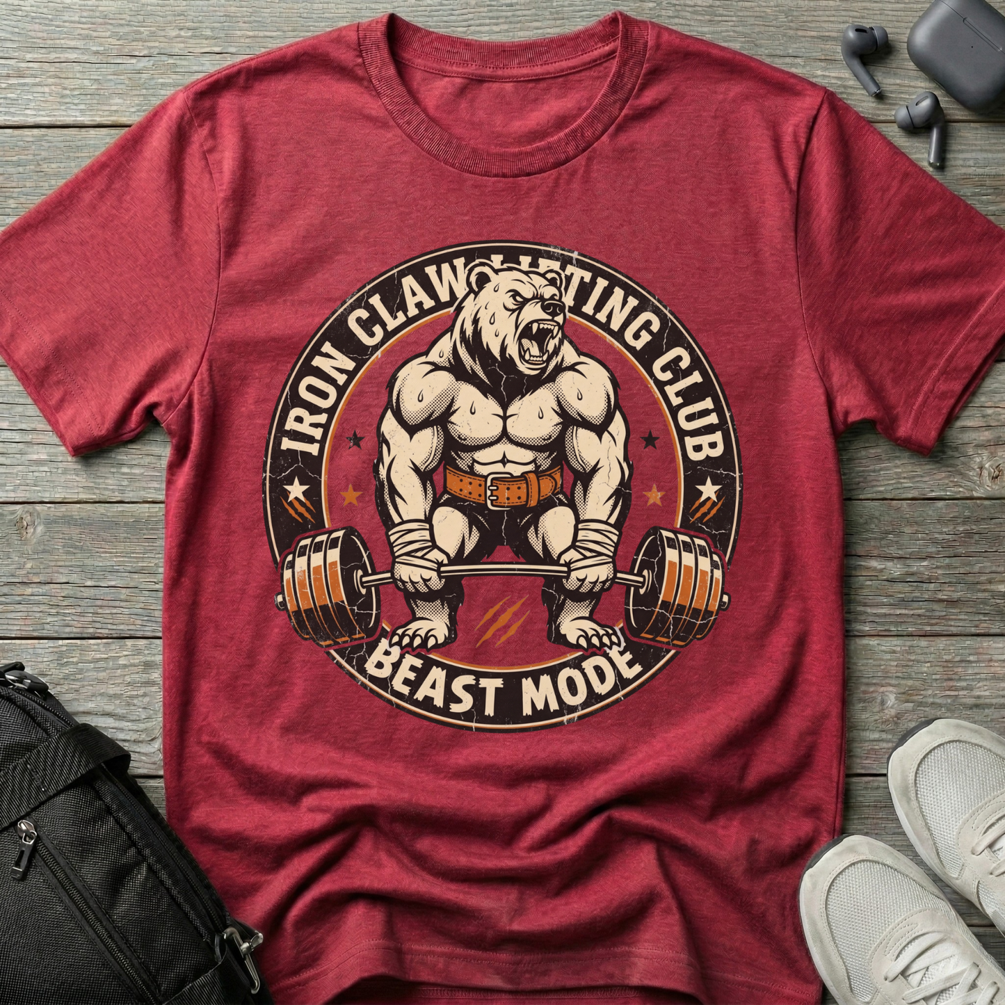 Iron Claw Lifting Club “Beast Mode”  T-Shirt