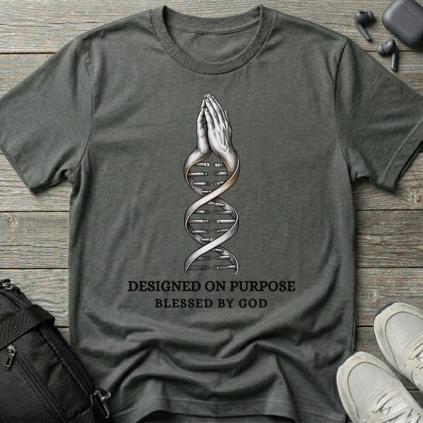 "Designed on Purpose, Blessed by God" T-Shirt