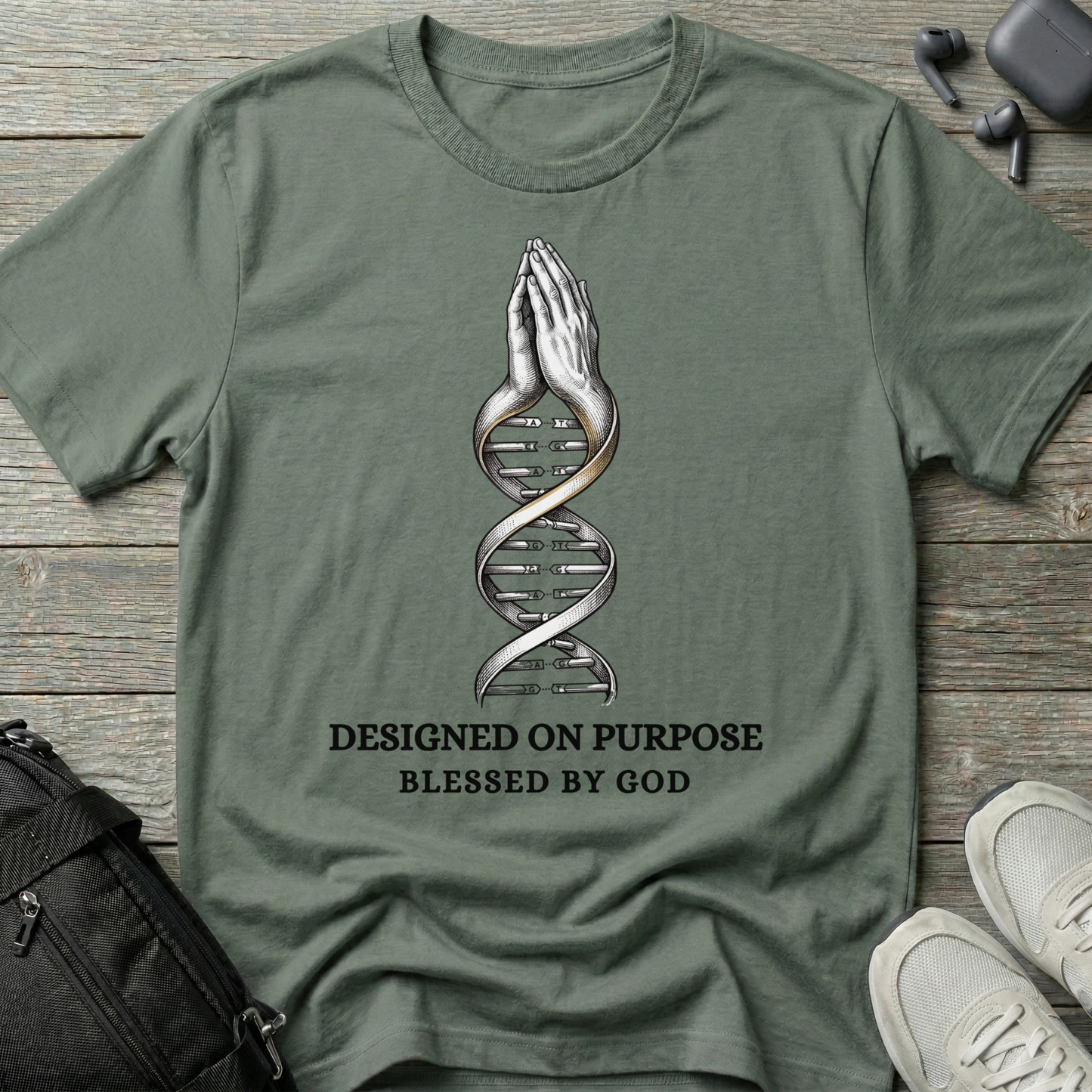 "Designed on Purpose, Blessed by God" T-Shirt