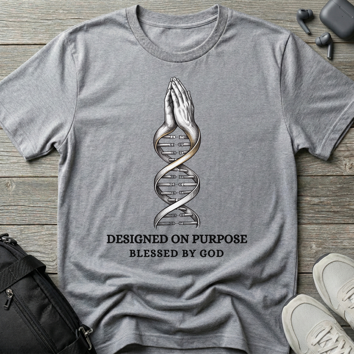 "Designed on Purpose, Blessed by God" T-Shirt