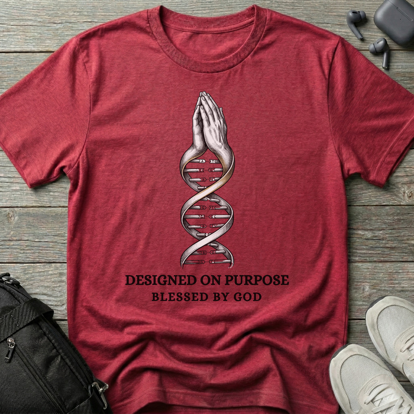 "Designed on Purpose, Blessed by God" T-Shirt