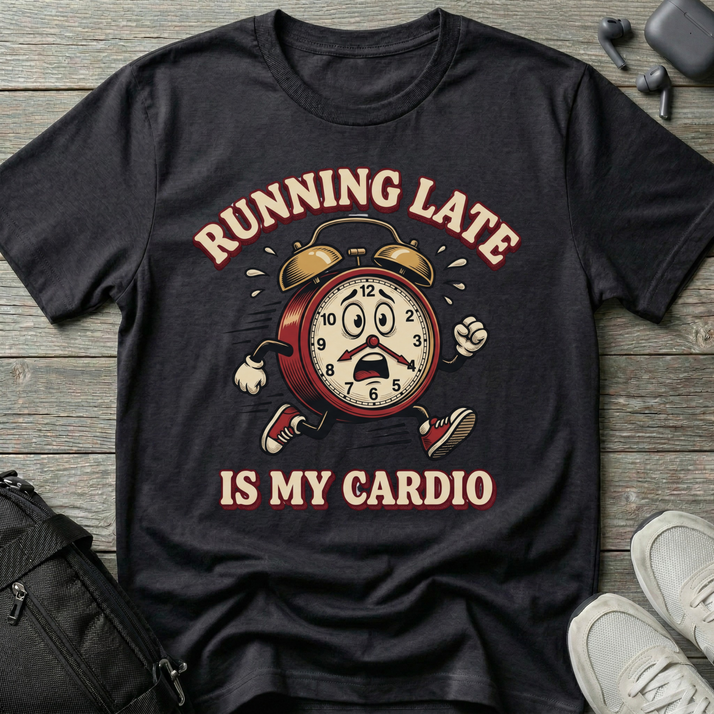 "Running Late Is My Cardio"  T-Shirt