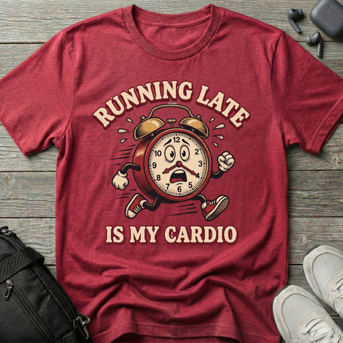 "Running Late Is My Cardio"  T-Shirt
