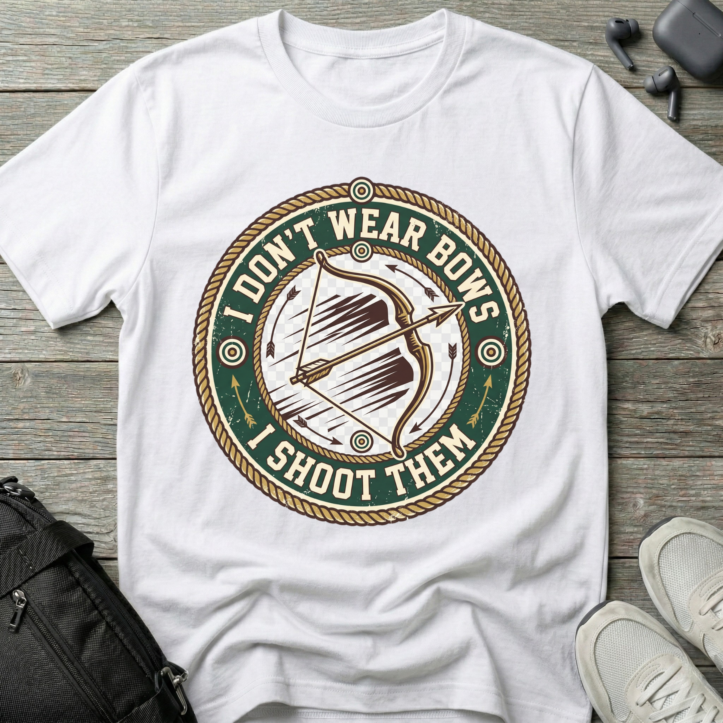 'I Don't Wear Bows, I Shoot Them'  T-Shirt