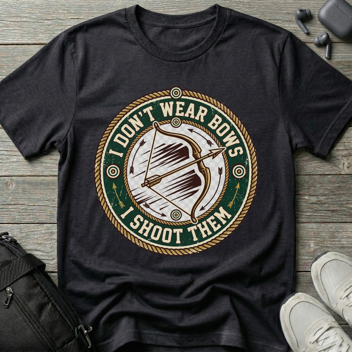 'I Don't Wear Bows, I Shoot Them'  T-Shirt