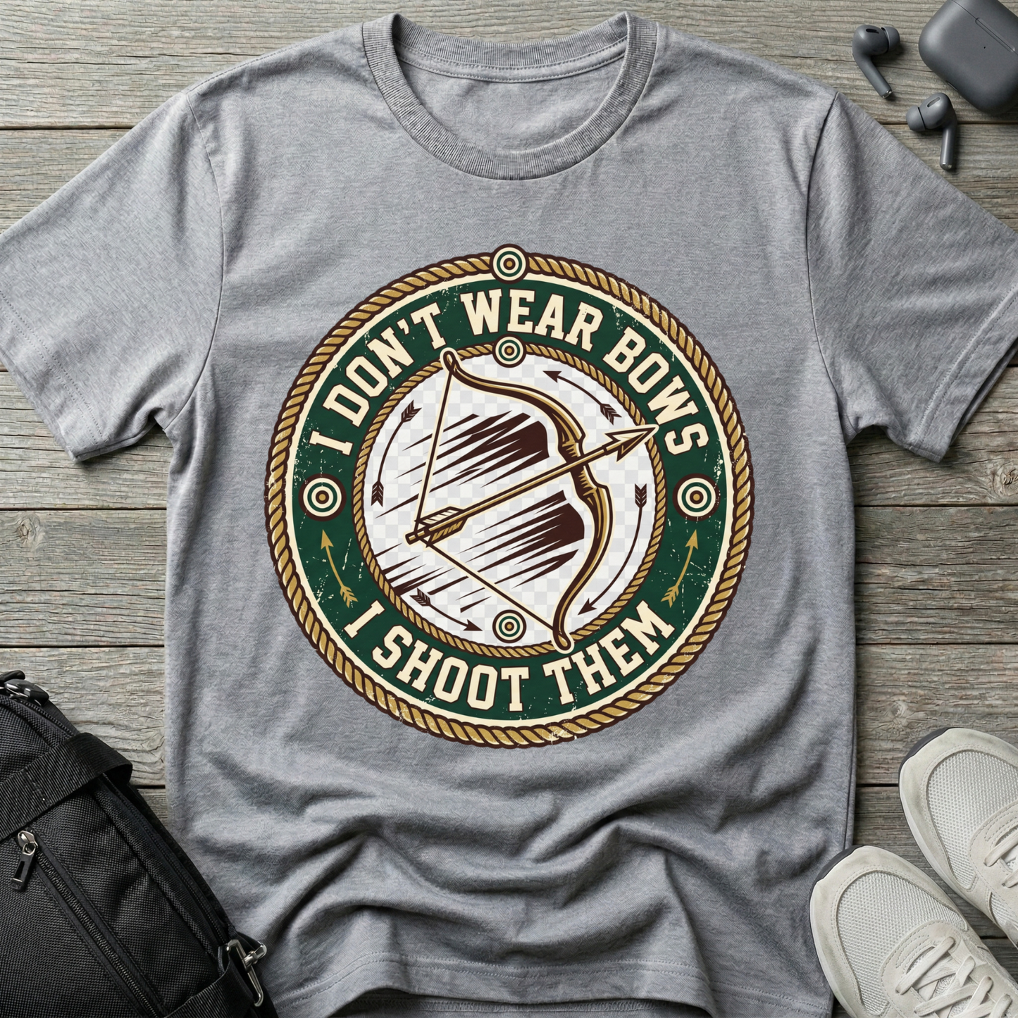 'I Don't Wear Bows, I Shoot Them'  T-Shirt