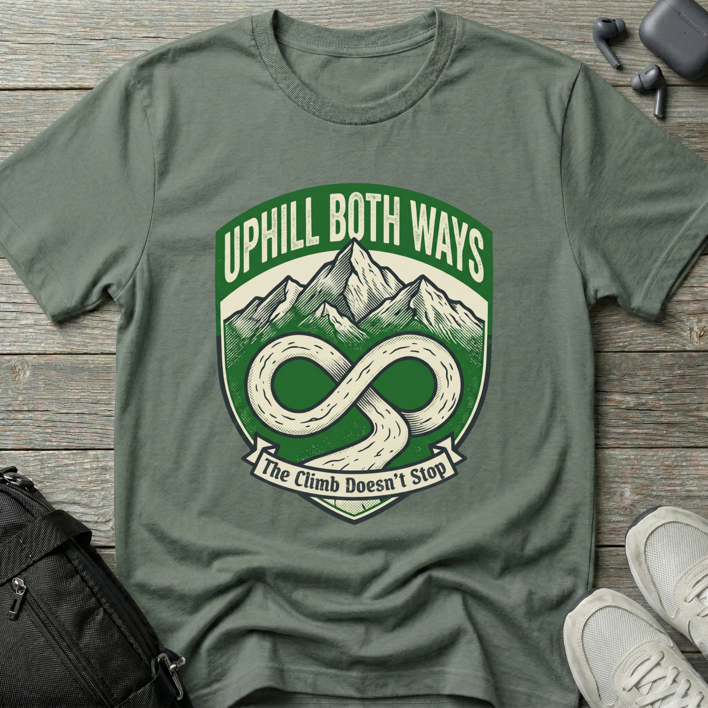 "Uphill Both Ways" T-Shirt