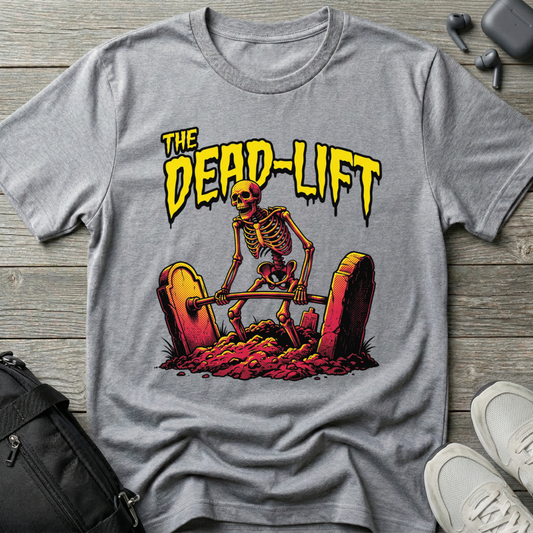 Dead-Lift Skeleton Graphic T‑Shirt